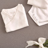 Body neonato in cotone biologico con apertura a kimono